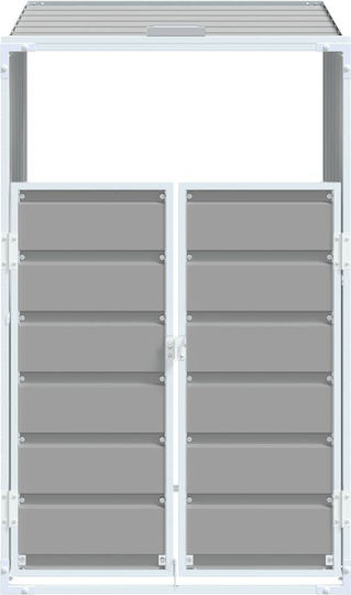 Рамка за кошче 1 кошче сив 72x81x115 см стомана сив 4006172