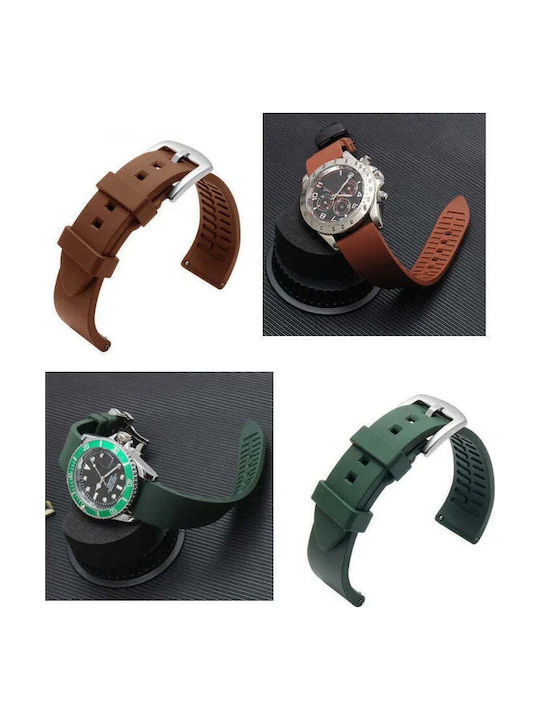 Rubber Strap Green 22mm
