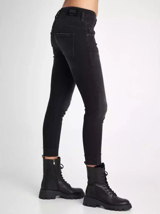 Staff Irene Women's Jean Trousers in Boyfriend Fit Black