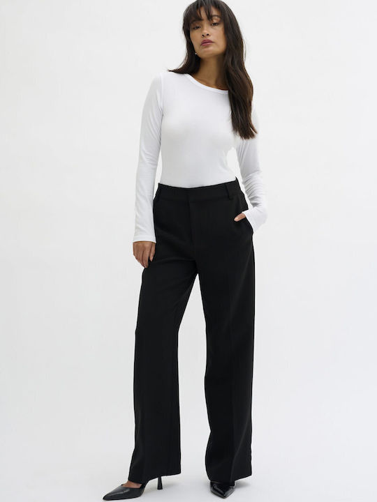 Dama Tesatura Pantaloni Black