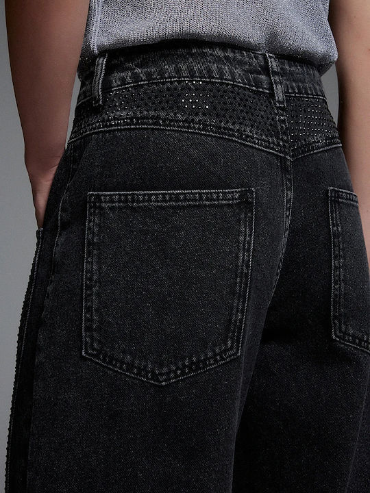Ψηλόμεσο Γυναικείο Jean Παντελόνι Black
