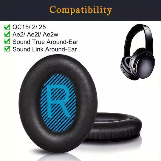 Bose Quietcomfort Ανταλλακτικά Earpads Ακουστικών για QC2 / QC15 / QC35 / QC25 Quiet Comfort