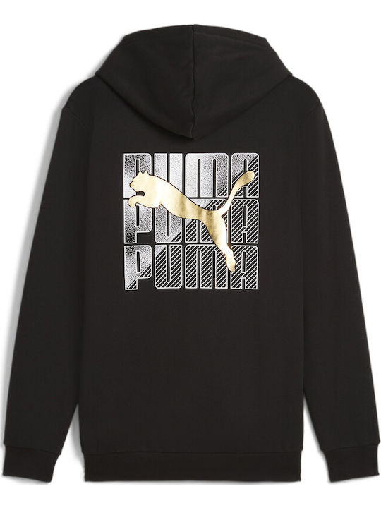 M Ess+ Logo Cardigan With Black Hood