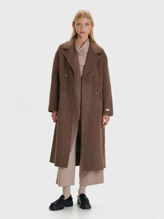 Ale - The Non Usual Casual Women's Wool Coat Camel