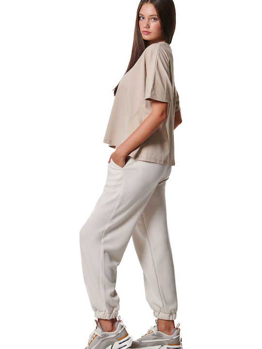 Jogginghose Jogger Salt Ecru