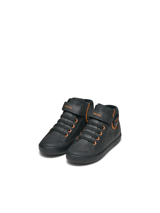 Geox Kids Leather Boots Black