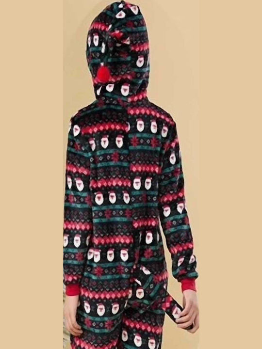 Pretty Lingerie Kinder Einteiliger Schlafanzug Winterlich Baumwoll Rot