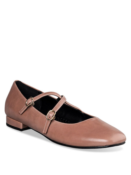 Envie Shoes Ballerinas With strap Beige