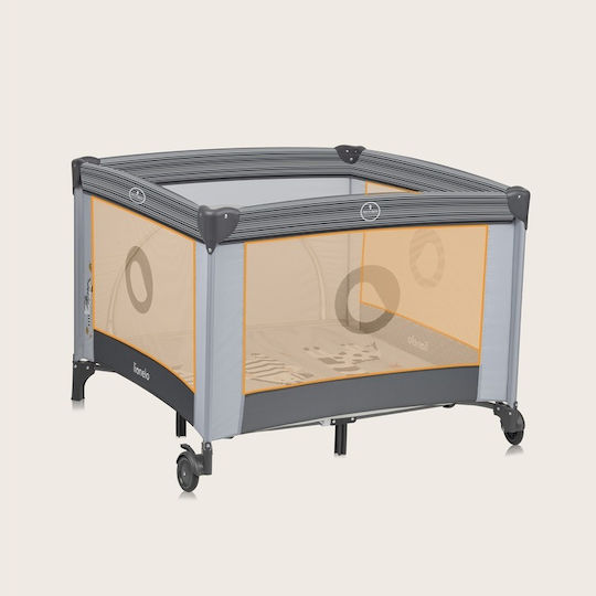 Lionelo Bonnie Laufstall Mit Matratze Blau 210x210cm