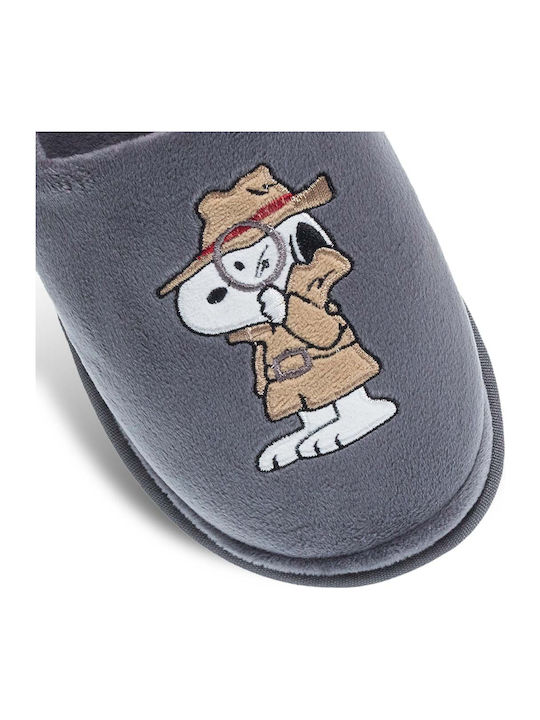 Snoopy Men's Slipper Gray