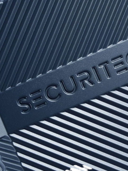 Securitech by Delsey Patrol Βαλίτσα Ταξιδίου Καμπίνας Σκληρή Blue με 4 Ρόδες Ύψους 54.5εκ.