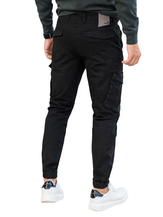 Trousers Cargo Elastic Black