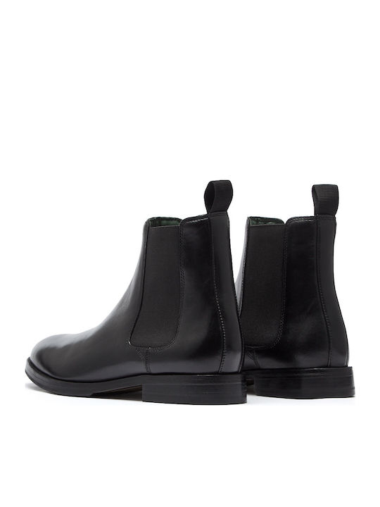Leder Schwarz Herrenstiefel