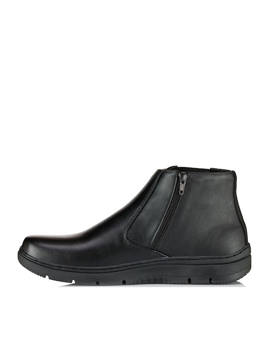 Leder Schwarz Herrenstiefel