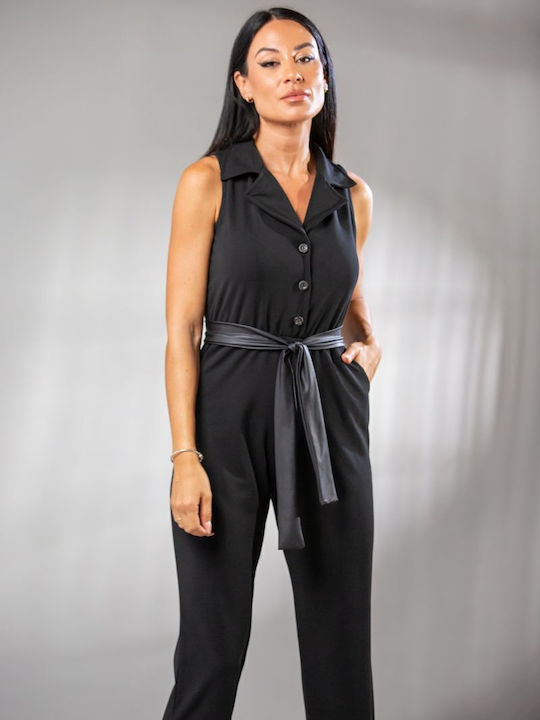 Women's Sleeveless One-piece Suit Burgundy