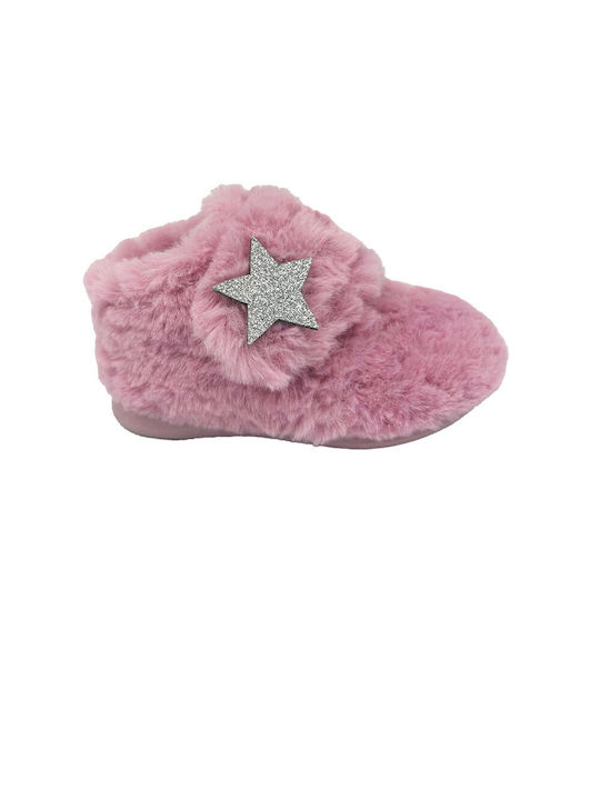 Adam's Shoes Anatomic Kids Slippers Pink