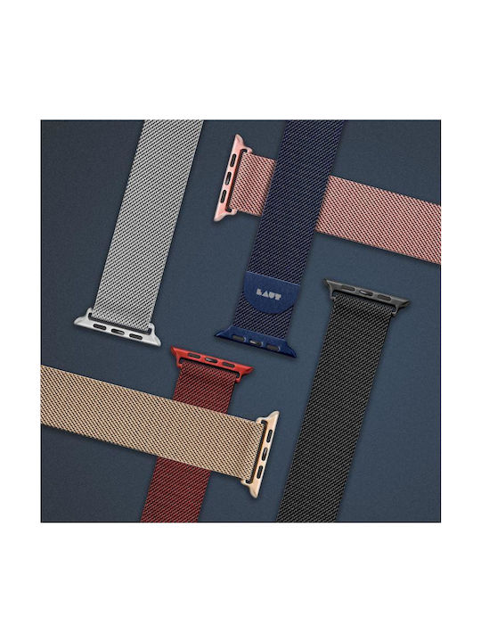 Лента Laut Steel Loop за Apple Watch Series 1-8 SE Ultra 38 40 41 мм Червена