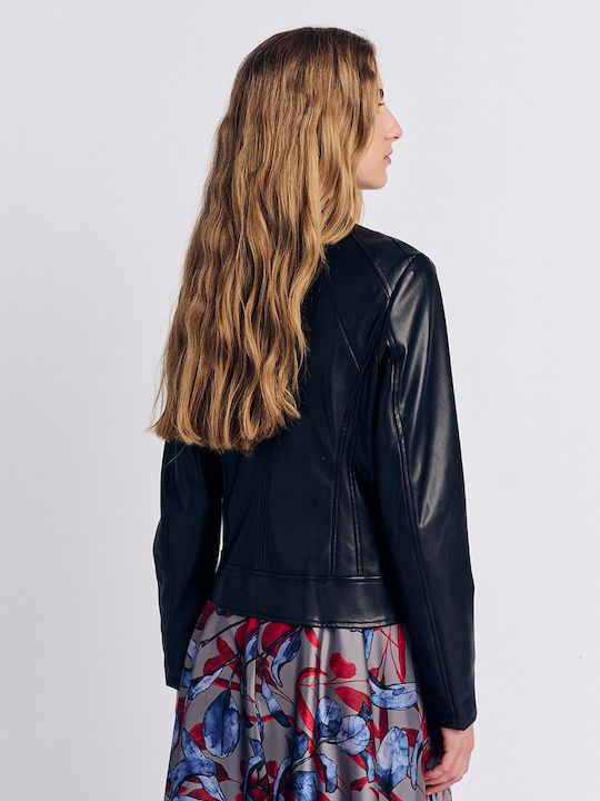 Γυναικείο Biker Jacket Μαύρο