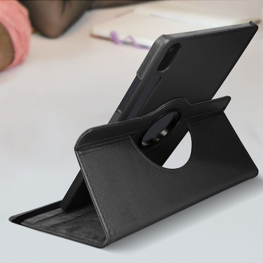 Carcasă tip folio cu suport rotativ 360° absorbantă de șocuri pentru Samsung Galaxy Tab S7 Fe – Negru