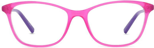 PUMA Children's Plastic Eyeglass Frame Pink PJ0033O 002