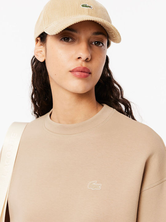 Lacoste Women's Long Sweatshirt Beige