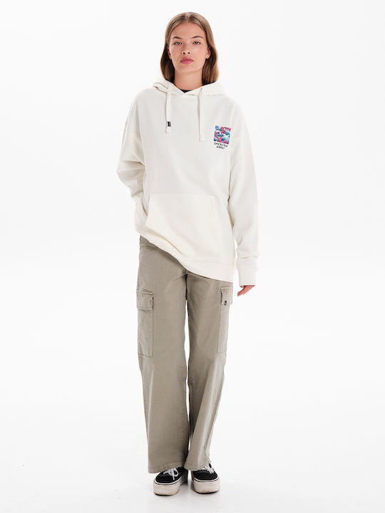 Women's Sweatshirt Hooded White