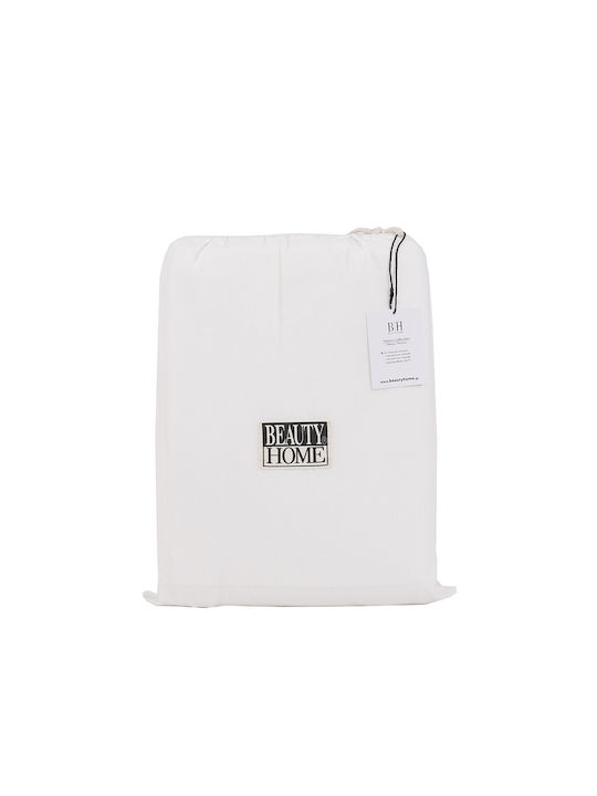 Beauty Home Duvet Cover Set Queen with 2 Pillowcases 230x250 Hilton Art 11151 White