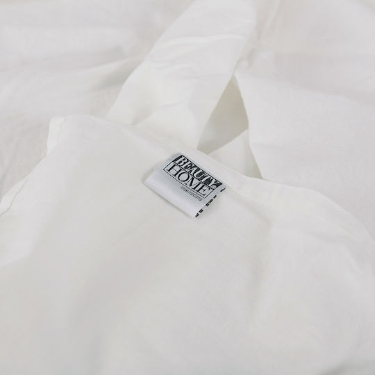 Beauty Home Duvet Cover Set Queen with 2 Pillowcases 230x250 Hilton Art 11151 White