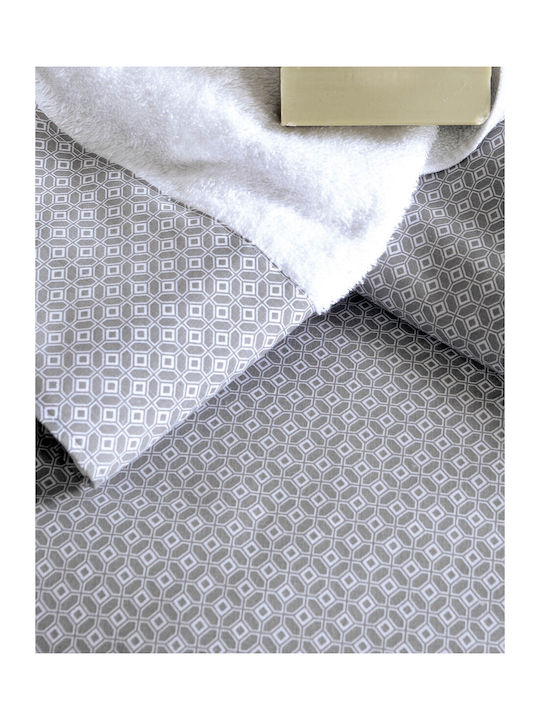 Rythmos Bettbezug-Set Übergröße mit 2 Kissenbezügen 225x250 Sinclair Grey