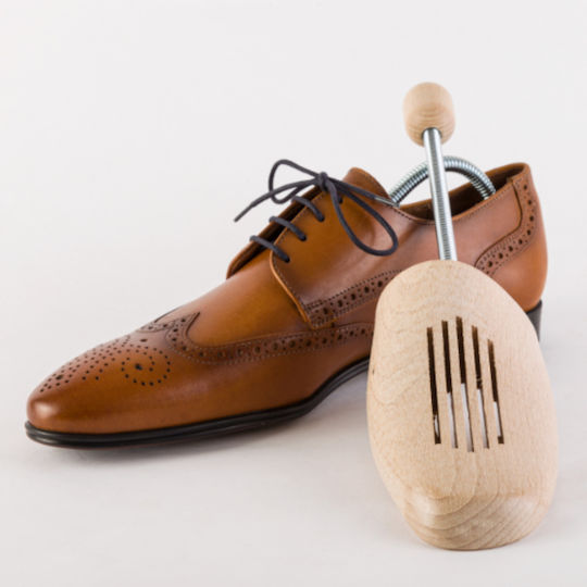 Shoeboys Wooden Shoe Tree Universal Clip Size 44/45 Helical Spring Size No 44/45