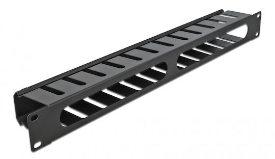 Powertech Cable Management Netw-0028 Rack 19"/1u Μεταλλικό Μαύρο Netw-0028