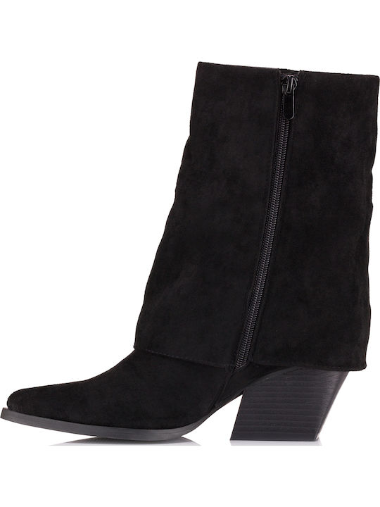 Damen Cowboy-Stiefeletten Schwarz