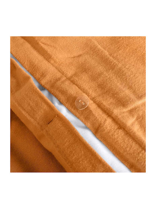 Peiraiki Patraiki Duvet Cover Flannel Single 170x250 Orange Ochre
