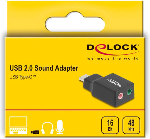 DeLock Εξωτερική USB-C Κάρτα Ήχου 2.0 67128