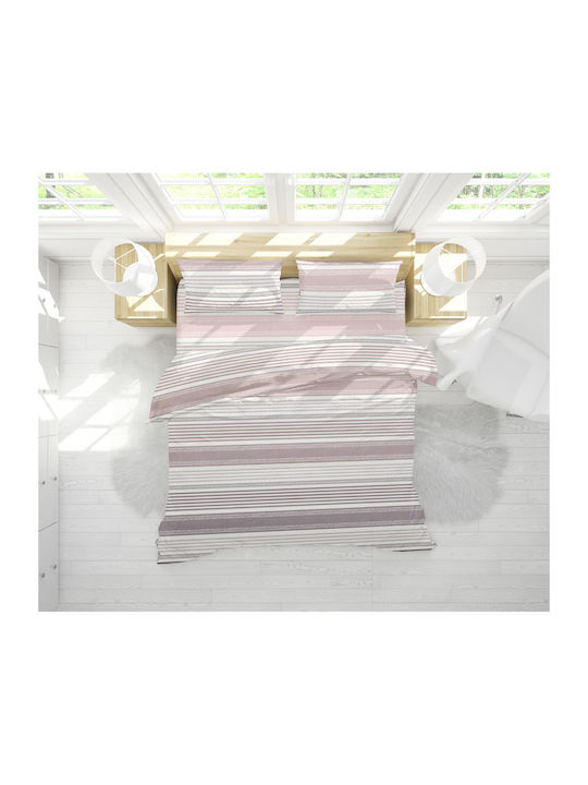 Viopros Bettbezug-Set Baumwolle Einzelbett mit Kissenbezug 160x240 Dallas Rotten Apple