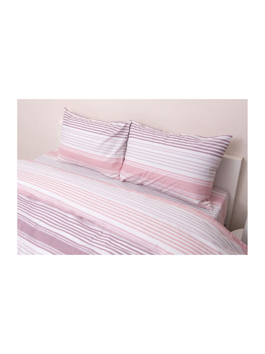 Viopros Bettbezug-Set Baumwolle Einzelbett mit Kissenbezug 160x240 Dallas Rotten Apple