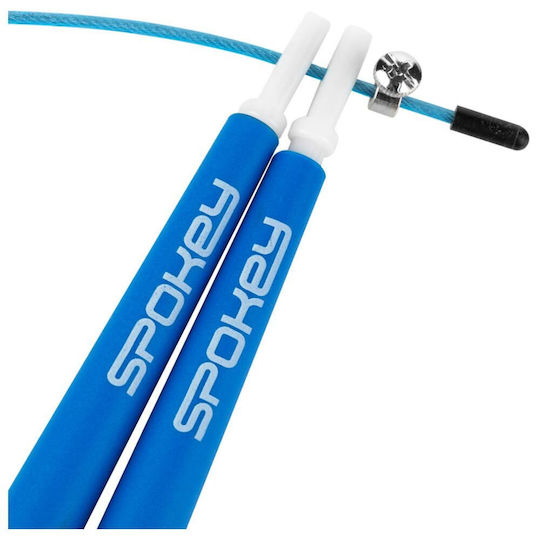 Spokey Crossfit Jump Rope Springseil Geschwindigkeit mit Gewicht Blau