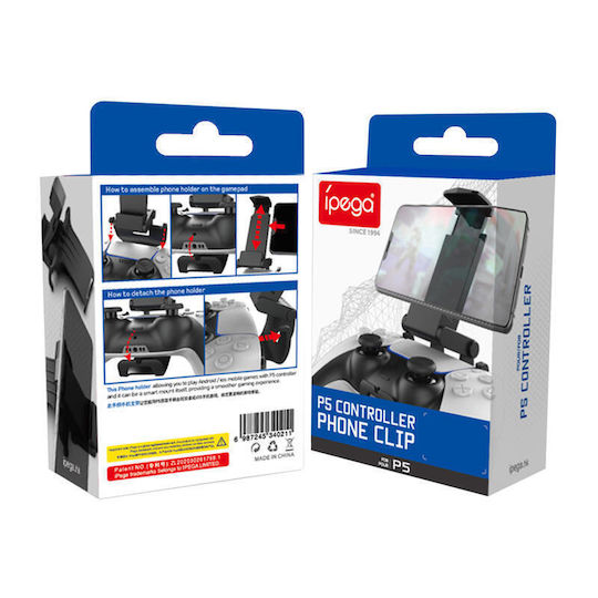 iPega Charging Station for PS5 Mobile phone holder PG-P5005 for PS5 controller Black
