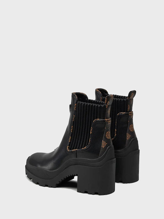 Guess Ankle Boots Μαύρα FLFYTTELE10-BLACK