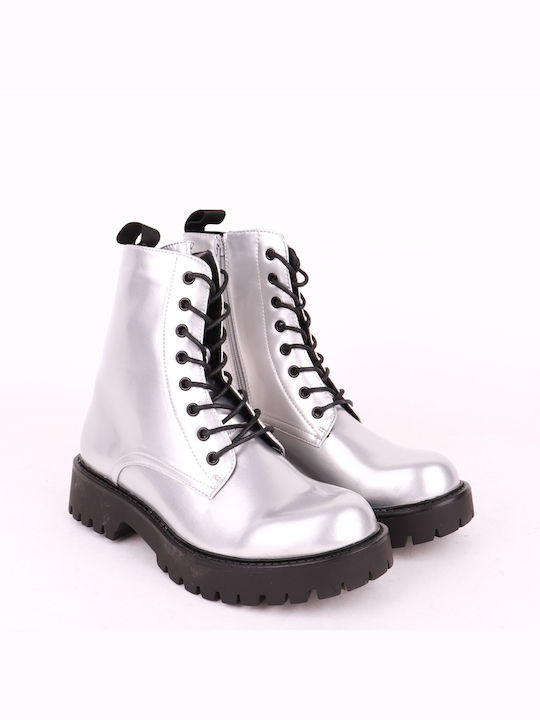 Tulipano Kampfstiefel Silber 20708