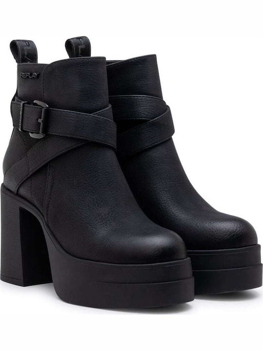 Angela Stiefeletten Damen Schwarz