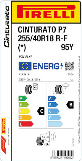 Pirelli Cinturato P7 Runflat 255/40R18 95E-Commerce-Website * FSL Sommerreifen Reifen für Passagier Auto