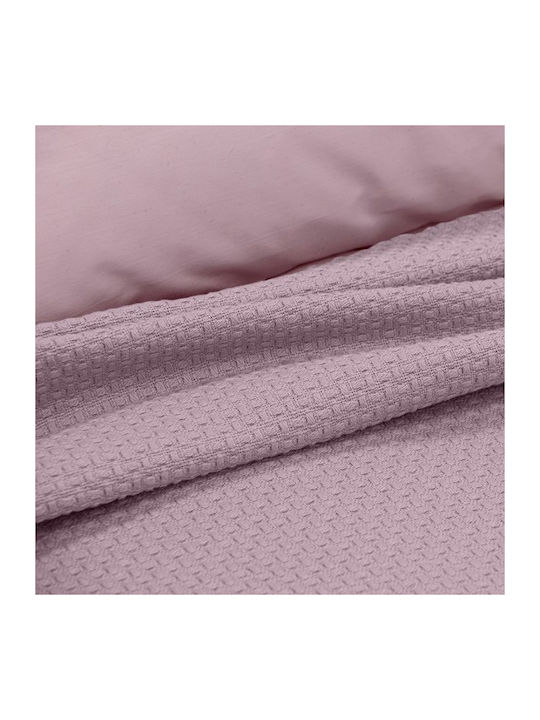 Lino Home Blanket Pique Single 170x240cm Felicita Lilac