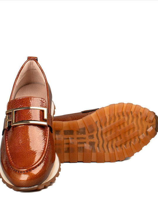 Γυναικεία Loafers σε Καφέ Χρώμα
