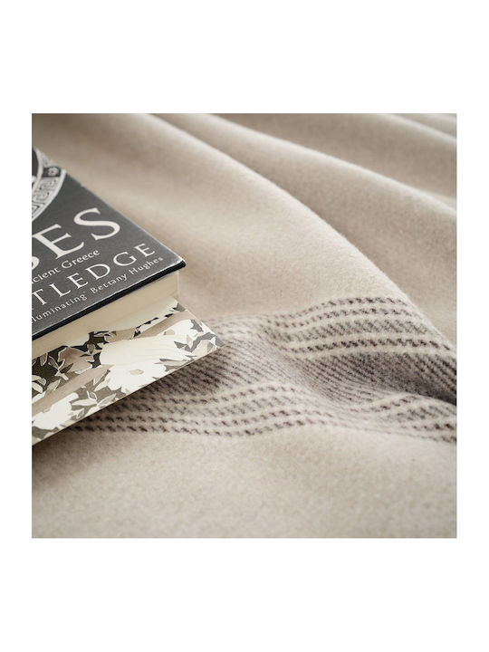 Gofis Home Ottilit Fleece Sofa Blanket with Fringes 130x170cm