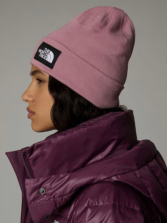 Dock Worker Recycled Beanie Unisex Beanie Knitted in Pink color