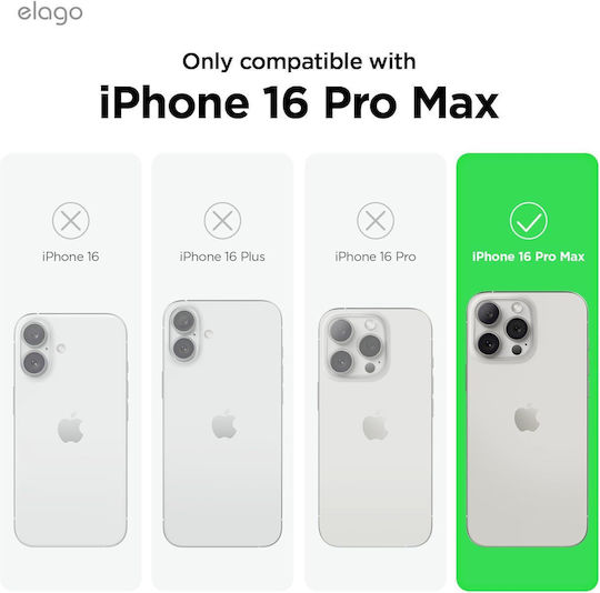 Elago Premium Liquid Back Cover Σιλικόνης Μαύρο (iPhone 16 Pro Max)