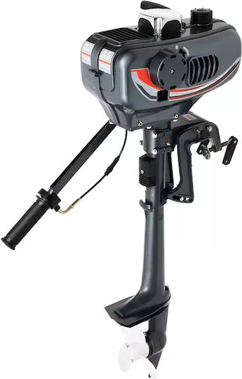 Outboard Motor 3.5hp 2-stroke Engine Lightweight Aluminum Alloy Efficient Fuel Consumption