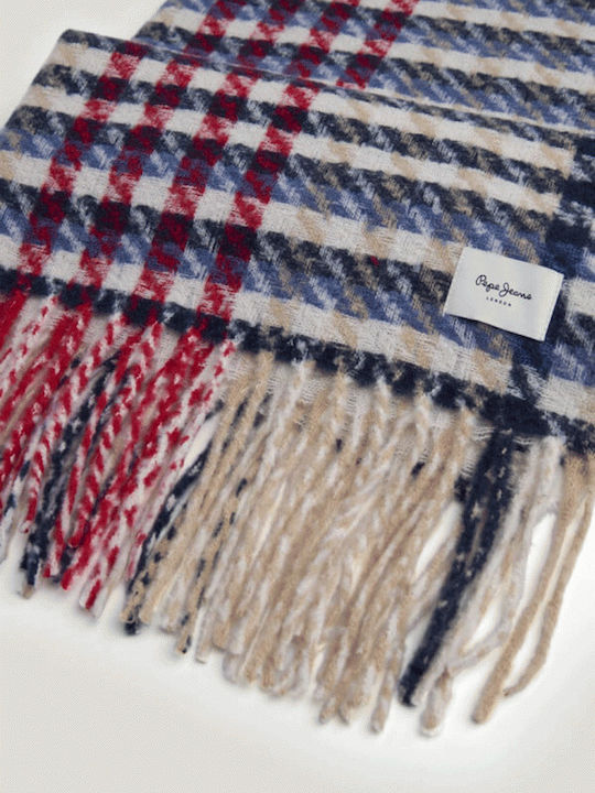 Pepe Jeans Women's Knitted Scarf Blue