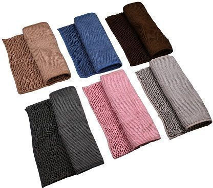Sidirela Non-Slip Bath Mats Set SILIKON.E-2564 Pink 2pcs